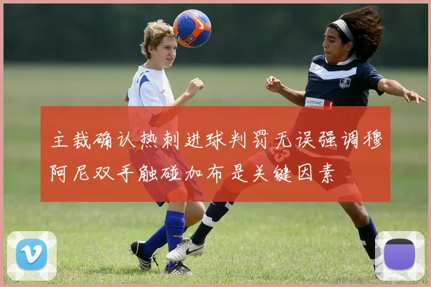 主裁确认热刺进球判罚无误强调穆阿尼双手触碰加布是关键因素