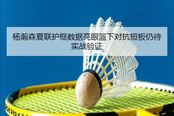杨瀚森夏联护框数据亮眼篮下对抗短板仍待实战验证